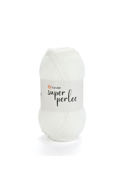 Yarnart Super Perlee - Νήμα Πλεκτομηχανής Χεριού Λευκό-150