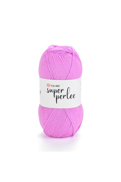Yarnart Super Perlee - Νήμα Πλεκτομηχανής Χεριών Ροζ-242