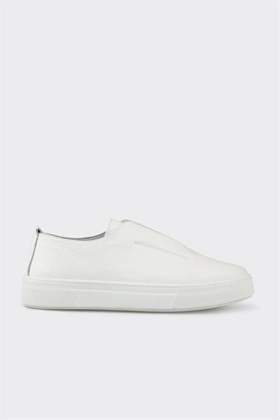 Elle Shoes Beyaz Deri Erkek Günlük Ayakkabı
