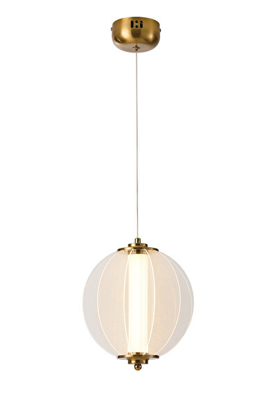 Apliqa Penny 18 Watt 3000K Yuvarlak Bakır Tekli Led Sarkıt Avize