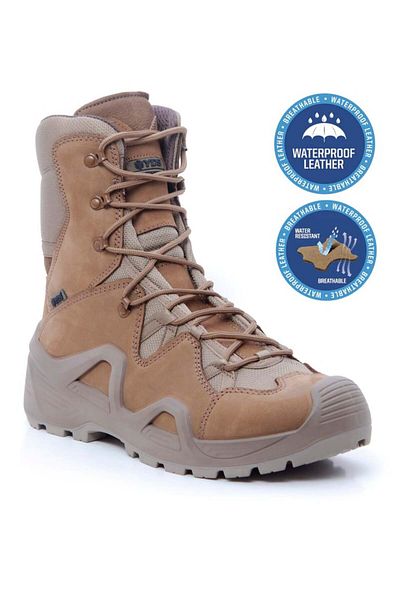 yds yakupoğlu Yds Astor 4 Season Coyote Boots Yds Boots بدون سحاب