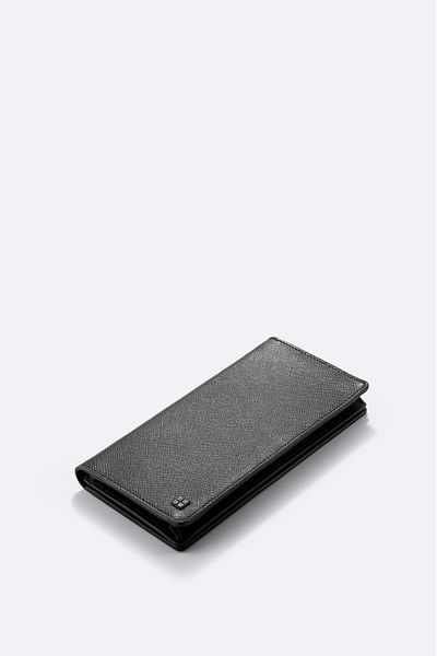 Avva Men's Black 100% Leather Wallet with Gift Box A31Y9561
