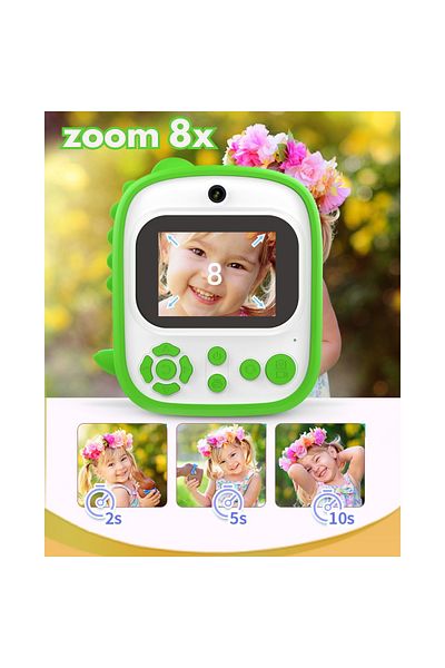 SMARTIC Camera, Instant Print, Full Hd 1080p, 2.4”, 800mah, Games, Mp3, Memory Card Gift