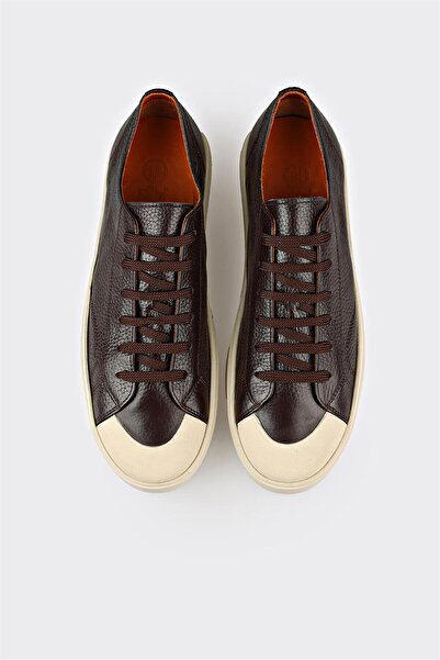 Elle Shoes Kahve Deri Erkek Spor Ayakkabı
