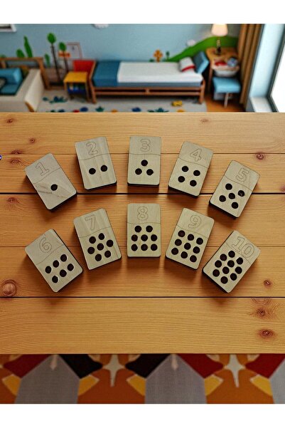 Mind of Toys ألواح العد الخشبية، تعلم العد، تعلم الرياضيات مونتيسوري، من 1 إل...