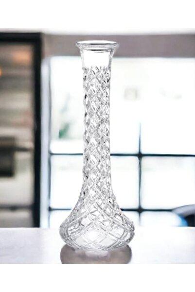 Amentes Glass Handmade Twisted Model Carnation Rose Vase Prism 1 Piece Vase