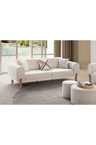 EDSY HOME Armoni 3+3 Koltuk Takımı Krem