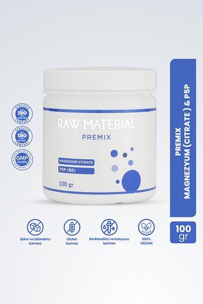 Raw Material بري ميكس سيترات المغنيسيوم P5p 100 جرام
