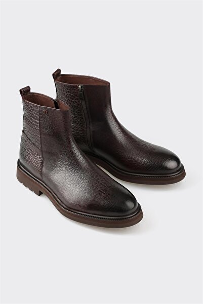 Elle Shoes Kahve Deri Erkek Günlük Bot