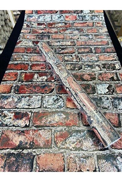 KOÇ YAPI DEKOR Tutkal Hediye 5.30m2 3d Taş Desen Silinebilir eni 53cm boyu 10...