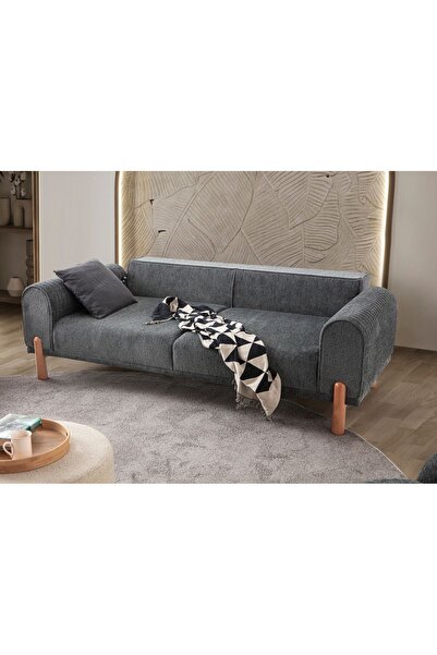 EDSY HOME Armoni 3+3+1 Koltuk Takımı Antrasit