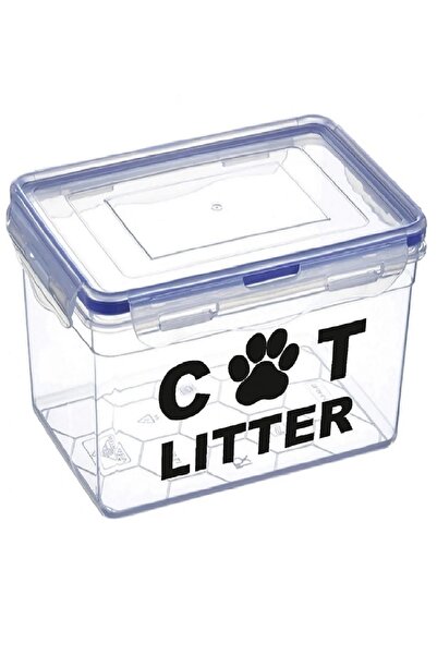 DEEMBRO 9 Lt Cat Litter Silicone Cat Litter Storage Container with Leak Proof Gasket Vacuum Storage Container