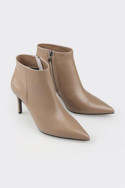 Elle Shoes Γυναικείες κλασικές μπότες από δέρμα βιζόν