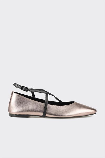 Elle Shoes حذاء كاجوال نسائي جلد برونزي