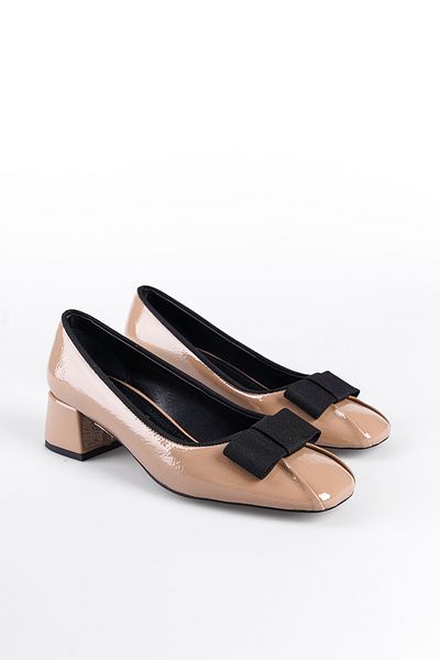 Capone Outfitters Pantofi de damă cu toc mediu cu vârf rotund
