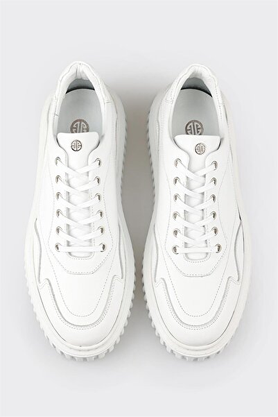 Elle Shoes Beyaz Deri Erkek Spor Ayakkabı