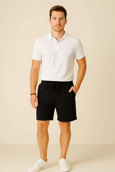 UOMOPARK 8024 Model Premium Summer Print Λεπτομερή σορτς