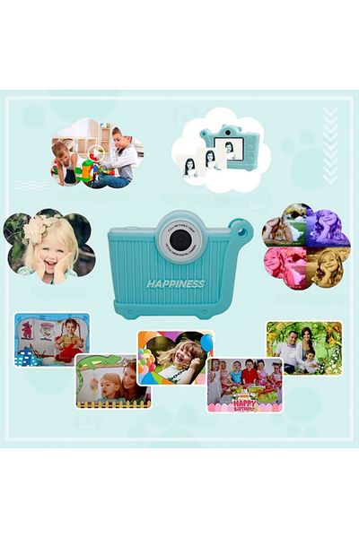 SMARTIC Camera, Instant Print, Full HD 1080p, 2.4”, 600mah, Games, Mp3, Memory Card Gift