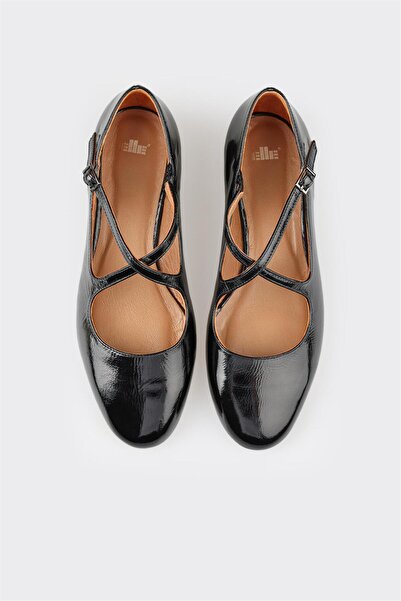 Elle Shoes Siyah Deri Kadın Günlük Ayakkabı