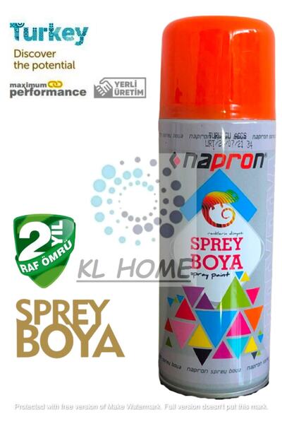 Napron 400ml Turuncu Sprey Boya Uygun Büyük Boy