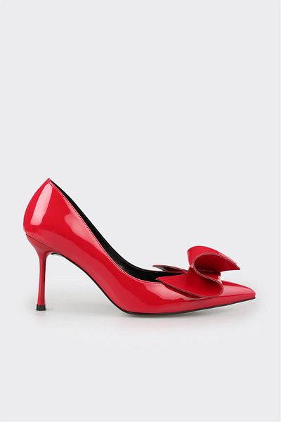Elle Shoes Red Women's Heeled Shoes