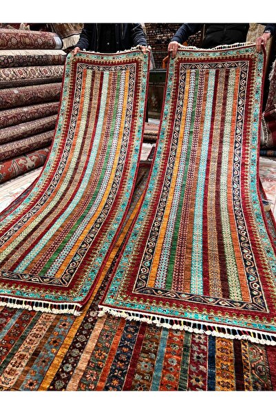 RD RAMAZAN DAĞ EL HALI SANATI El Dokuma Afgan Şirvan Şal Desenli Yolluk Birin...