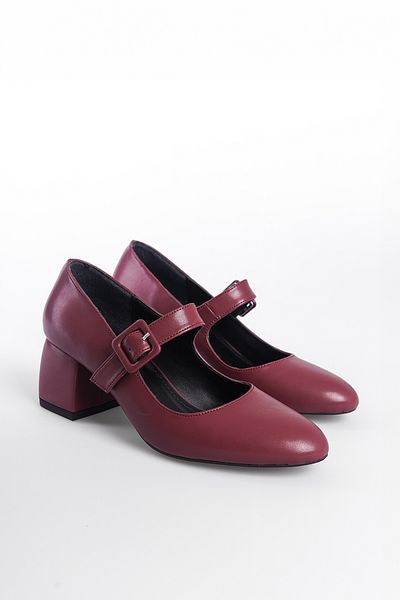 Capone Outfitters Medium Heeled Round Toe Women's Shoes - Buckle Detailed