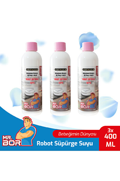 MR.BOR Akıllı Robot Süpürge Suyu 400 Ml.bebeğimin Dünyası X 3 Adet