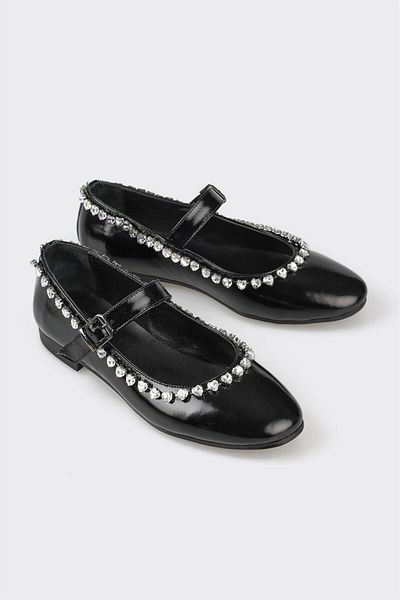 Elle Shoes Black Leather Women's Casual Shoes