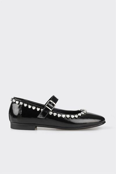 Elle Shoes Black Leather Women's Casual Shoes