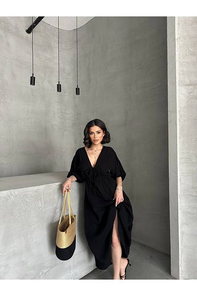 SUN STYLE Rochie elastică din bumbac muselină 100% bumbac