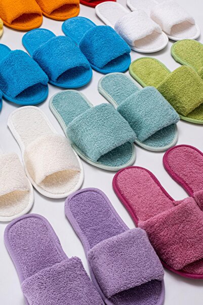 Ender Home Παντόφλες μπάνιου και σπιτιού CottonVerse – 100% βαμβακερή πετσέτα, αντιολισθητική λεπτή βάση, υψηλή απορρόφηση νερού