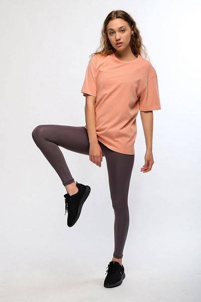 Chandraswear Orange Women's Mineral Dyed Organic Cotton Oversize T-shirt - Maya