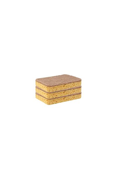 Choice C Biodegradable Compostable Cellulose And Coconut Scrubbing Sponge -6 Eco-friendly Sponge Tableware.