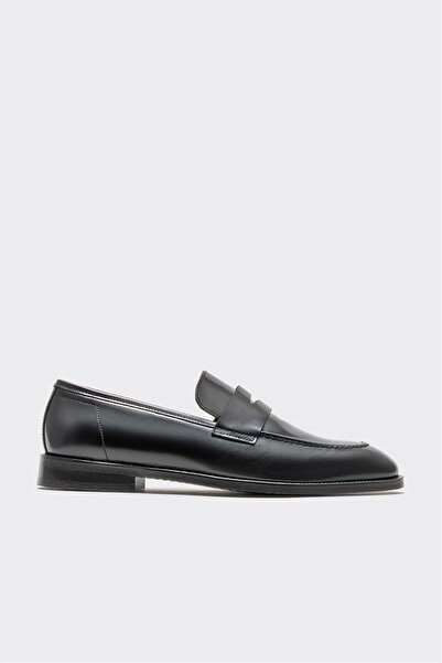 Elle Shoes Black Leather Classic Men's Shoes