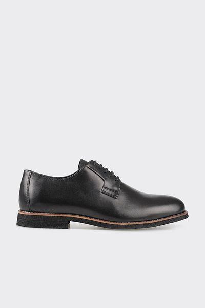 Elle Shoes Black Leather Men's Casual Shoes