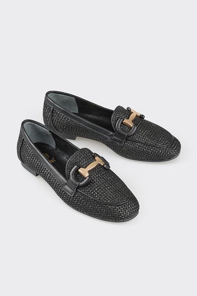 Elle Shoes Black Women's Loafer
