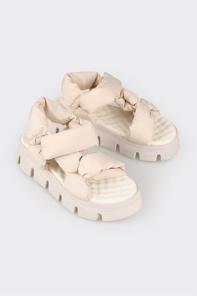 Elle Shoes Beige Women's Sports Sandals