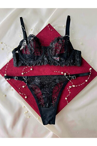 HappyZEY Σετ σουτιέν Arona Black Brode