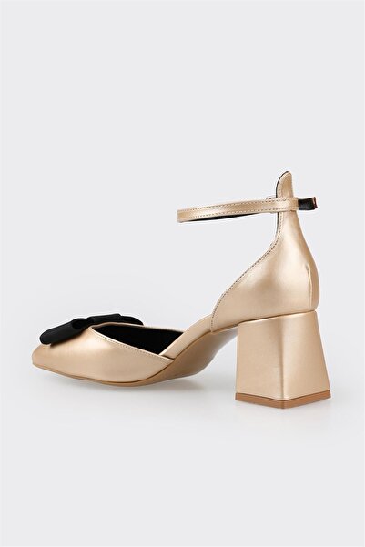 Elle Shoes Gold Kadın Topuklu Ayakkabı