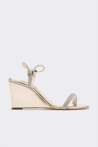 Elle Shoes Gold Women's Heeled Sandals