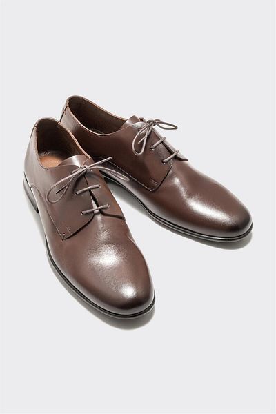 Elle Shoes Brown Leather Men's Casual Shoes