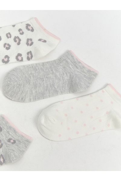 LC Waikiki Patterned Girl's Booties Socks Pack of 5