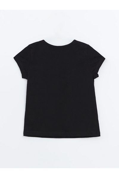 LC Waikiki Crew Neck Printed Girl's T-Shirt
