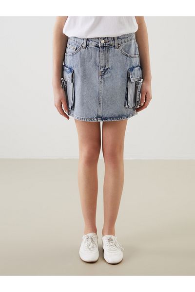 LC Waikiki Mini fustă de jeans strânsă