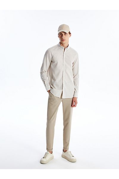 LC Waikiki Cămașă pentru bărbați cu mânecă lungă Slim Fit