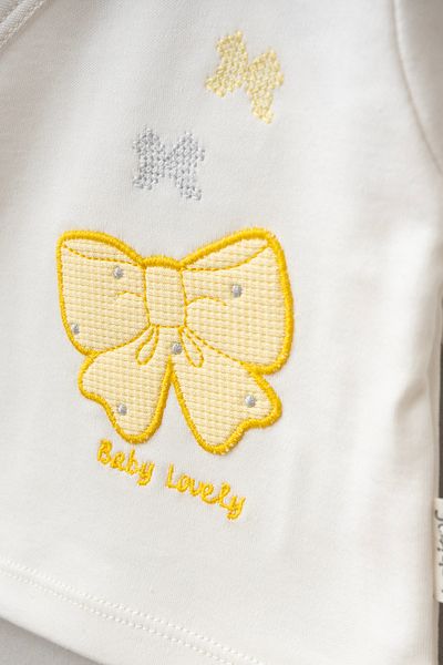 Bebitof Cute Bow Patterned Baby 5 Piece Newborn Hospital Release Bodysuit Set