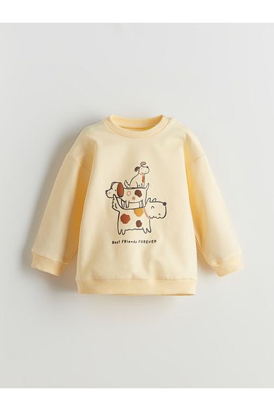 LC Waikiki Printed Baby Boy Sweatshirt and Sweatpants Set of 2
