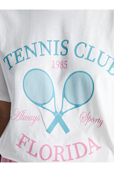 LC Waikiki Crew Neck Printed Short Sleeve Women's T-Shirt