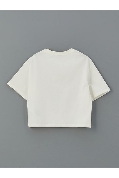 LC Waikiki Crew Neck Girl's Crop T-Shirt